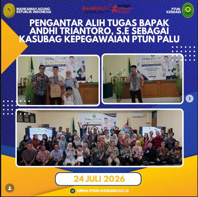 Kegiatan Pengantar Alih Tugas Bapak Andhi Triantoro, S.E.