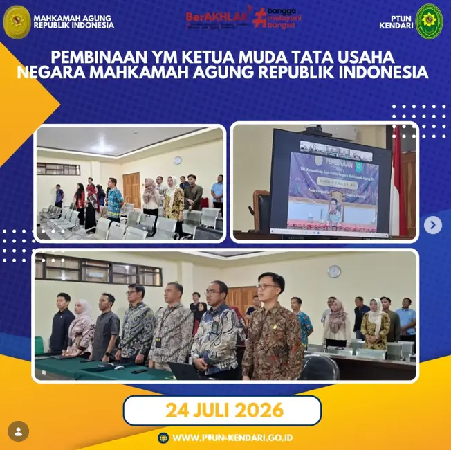 Pembinaan Oleh YM Ketua Muda Tata Usaha Negara Mahkamah Agung Republik Indonesia
