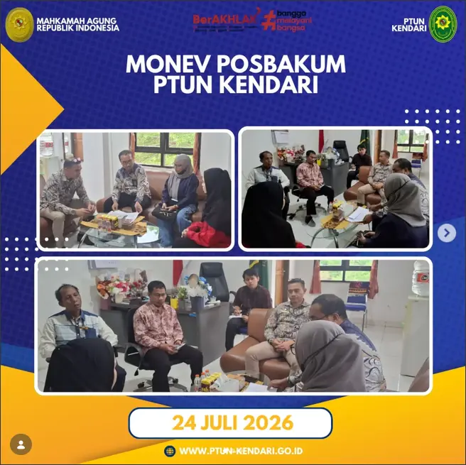 Monev Posbakum PTUN Kendari