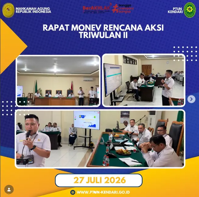 Rapat Monev Rencana Aksi Triwulan II