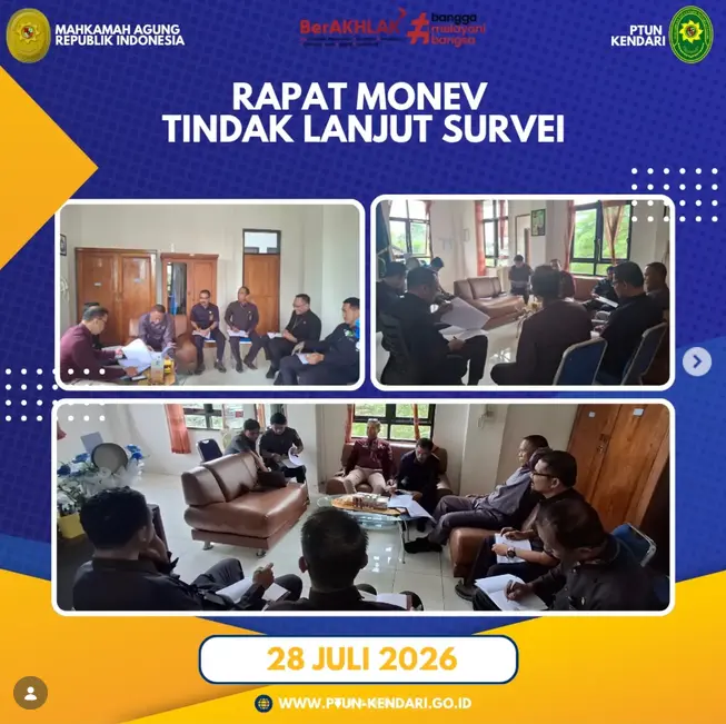 Rapat Monev Tindak Lanjut Survei