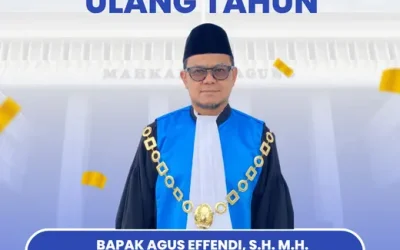 Selamat Ulang Tahun Bapak Agus Effendi, S.H., M.H. (Ketua PTUN Kendari)