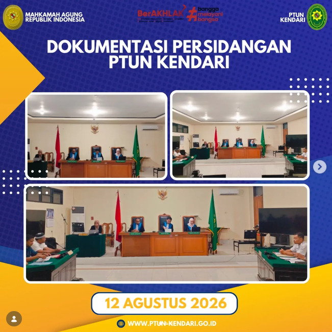 Dokumentasi Persidangan PTUN Kendari