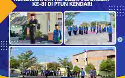 Upacara Bendera dalam rangka memperingati HUT Ke-81 Kemerdekaan Republik Indonesia