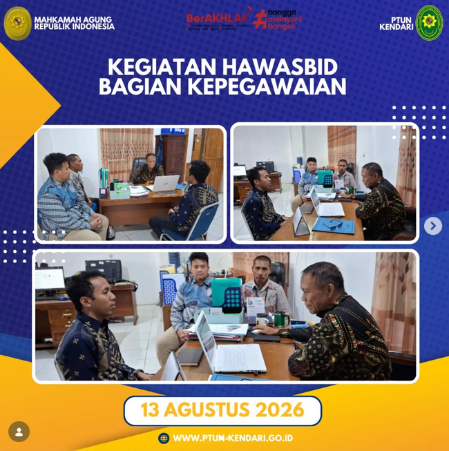 Rapat Hawasbid Bagian Kepegawaian Organisasi & Tata Laksana