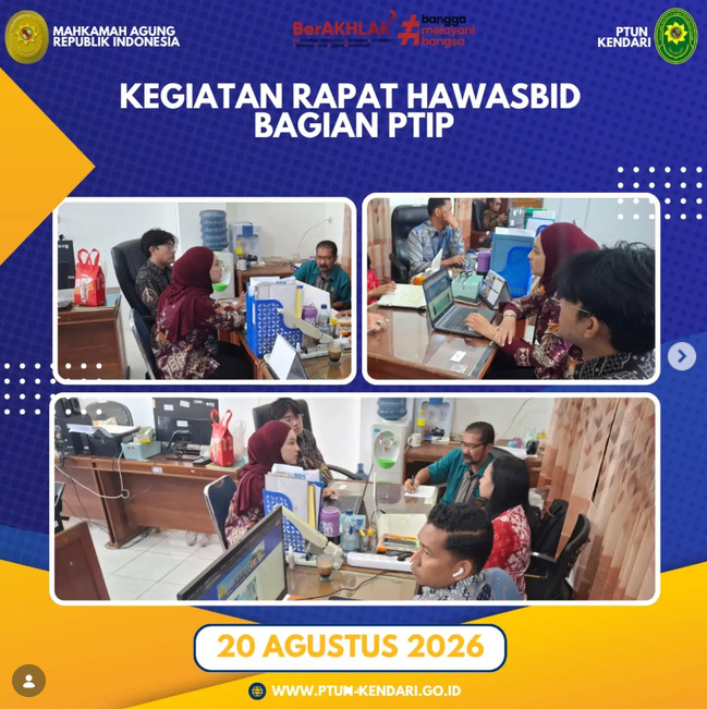 Rapat Hawasbid Bagian PTIP