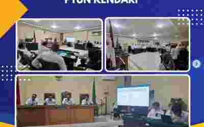 Rapat Bulanan di PTUN Kendari