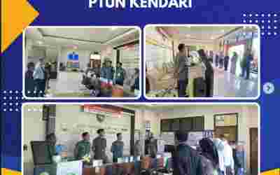 Briefing Petugas PTSP PTUN Kendari.