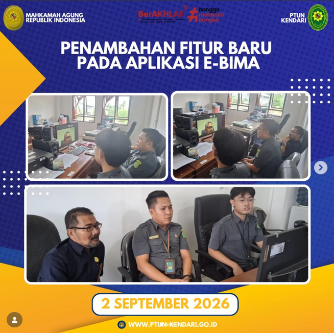 Zoom Meeting Terkait Penambahan Fitur Baru Pada Aplikasi E-Bima