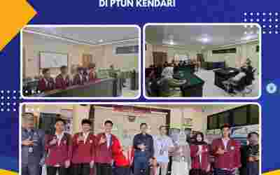 Penerimaan Mahasiswa Magang Jurusan Hukum Universitas Muhammadiyah Kendari di PTUN Kendari