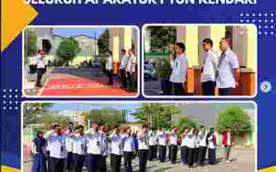 Kegiatan Apel Pagi seluruh Aparatur PTUN Kendari