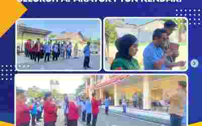 Kegiatan  Apel Sore Seluruh Aparatur PTUN Kendari