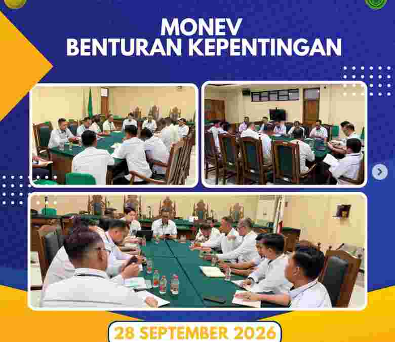Monitoring dan Evaluasi (Monev) Benturan Kepentingan di Pengadilan Tata Usaha Negara Kendari.
