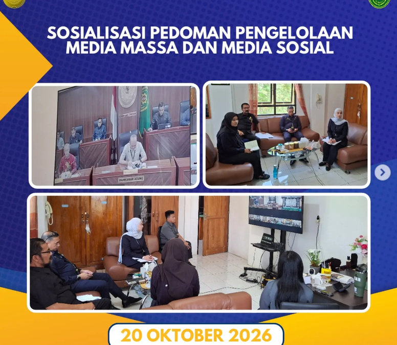 Sosialisasi Pedoman Pengelolaan Media Massa dan Media Sosial