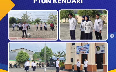 Kegiatan Apel Pagi Seluruh Aparatur PTUN Kendari